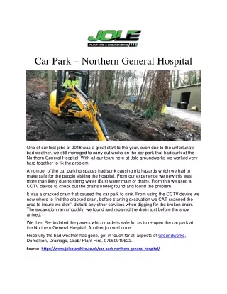 Car Park – Northern General Hospital