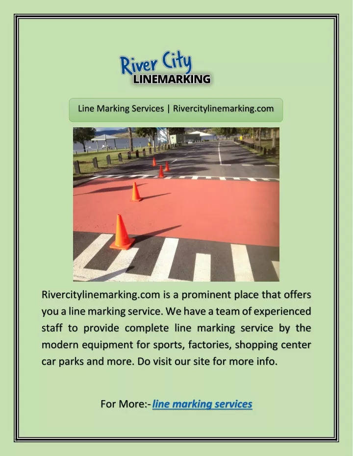 line marking services rivercitylinemarking com