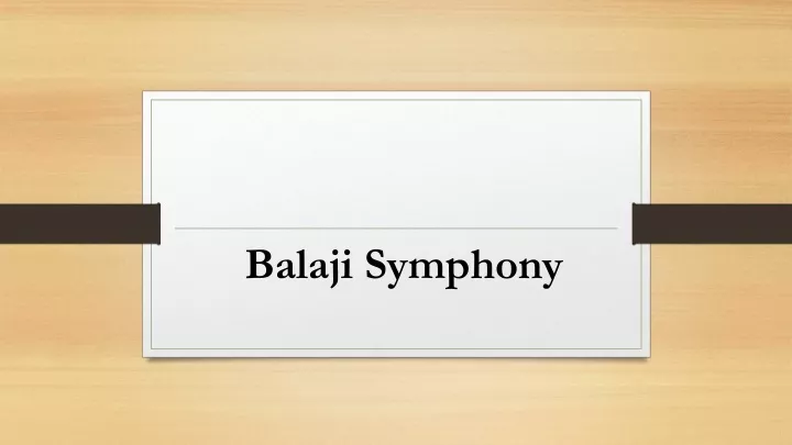 balaji symphony