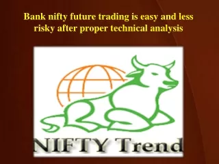 bank nifty future trading is easy and less risky