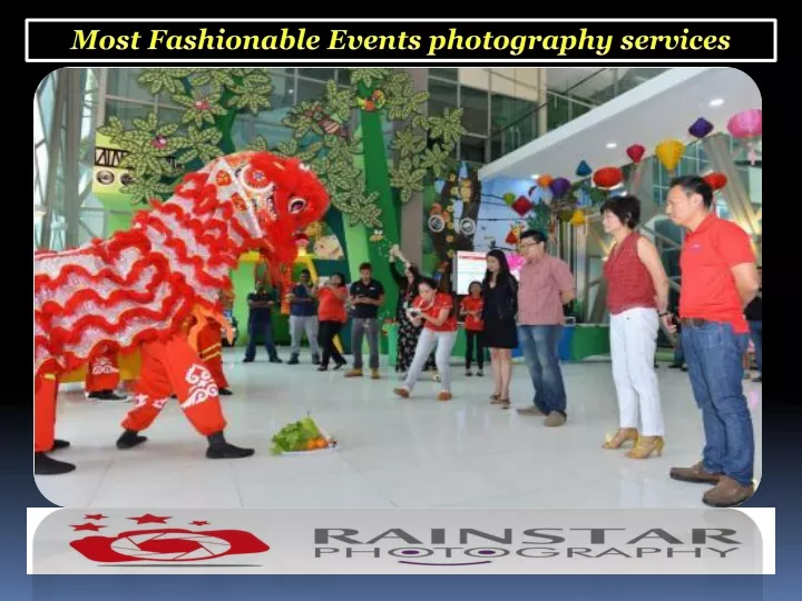 most fashionable events photography services
