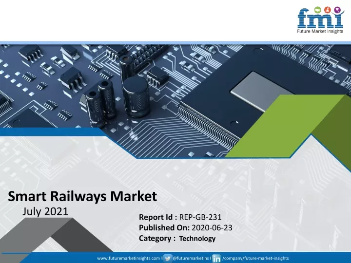 smart railways market july 2021