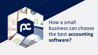 how a small business can choose the best accounting software