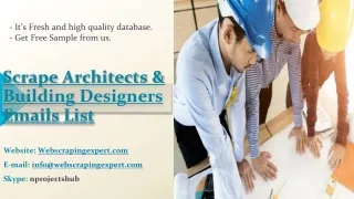 scrape architects building designers emails list