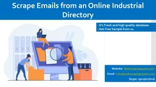 scrape emails from an online industrial directory