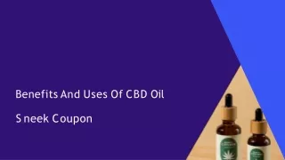 Benefits And Uses Of CBD Oil