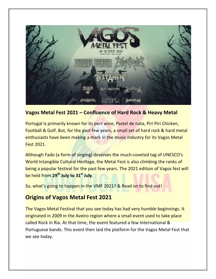 vagos metal fest 2021 confluence of hard rock