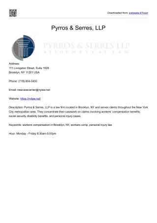 Pyrros & Serres, LLP