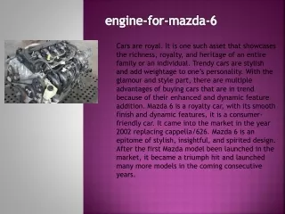 engine-for-mazda-6