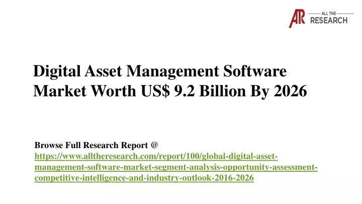 digital asset management software market worth
