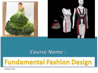 Fundamnetal of Fashion Designppt