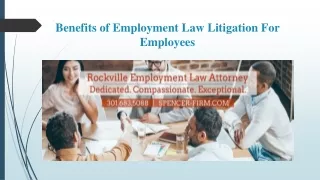 Benefits of Employment Law Litigation For Employees