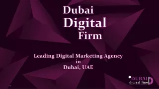 Get The Best SEO Services By Dubai Digital Firm