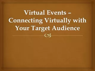 virtual events connecting virtually with your target audience