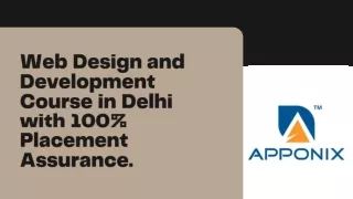 web design and development course in delhi with