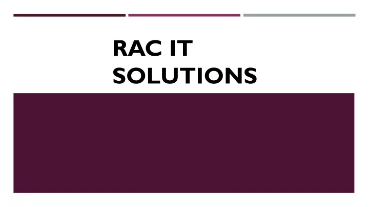 rac it solutions