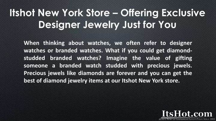 itshot new york store offering exclusive designer