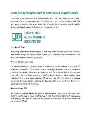 Benefits of Regular Boiler Services in Biggleswade