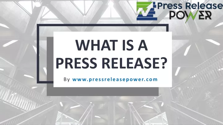 what is a press release