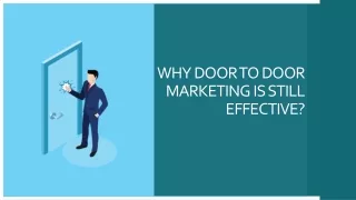 WHY DOOR TO DOOR MARKETING IS STILL EFFECTIVE