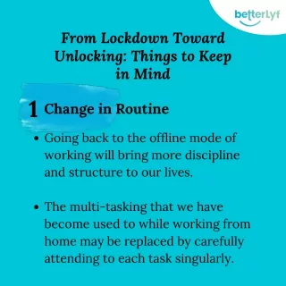 from lockdown toward unlocking things to keep