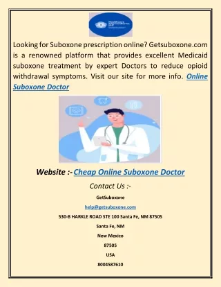 looking for suboxone prescription online