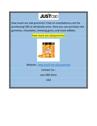 how much are cbd gummies click on justcbdstore