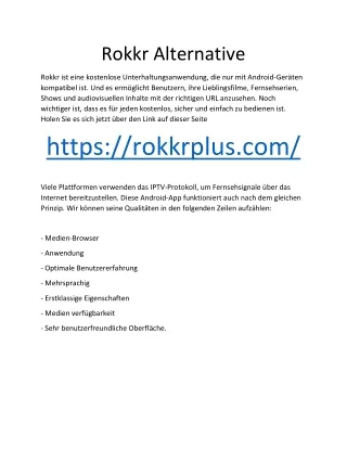 Rokkr Alternative