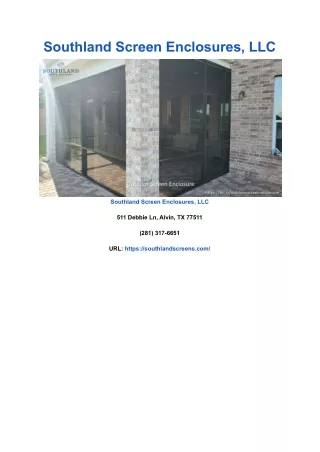 southland screen enclosures llc
