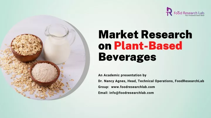 market research on plant based beverages