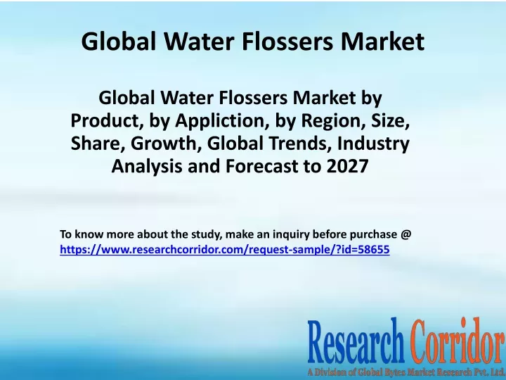 global water flossers market