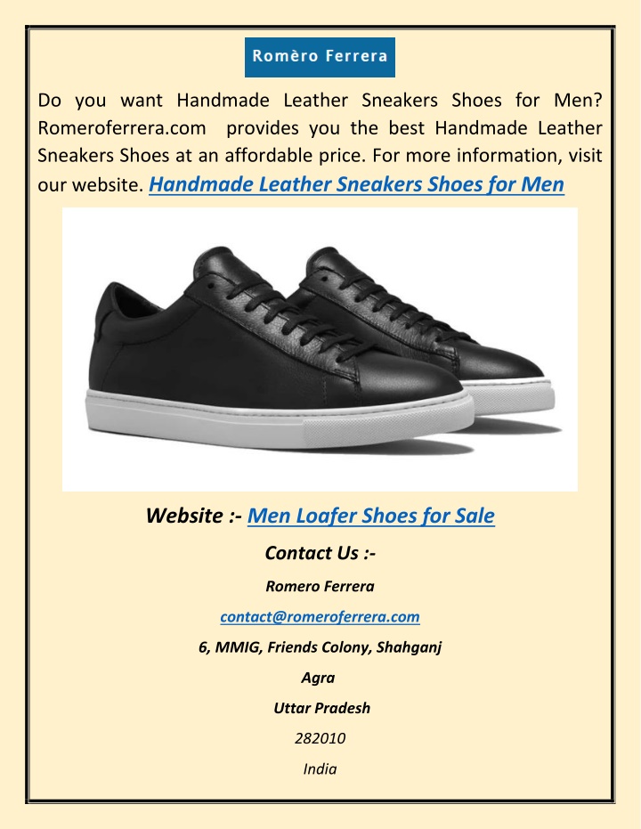 do you want handmade leather sneakers shoes