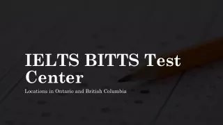 IELTS BITTS Test Center