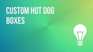 Custom Hot Dog Boxes with Logo