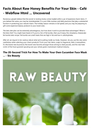 10 Misconceptions Your Boss Has About Raw Beauty Blog