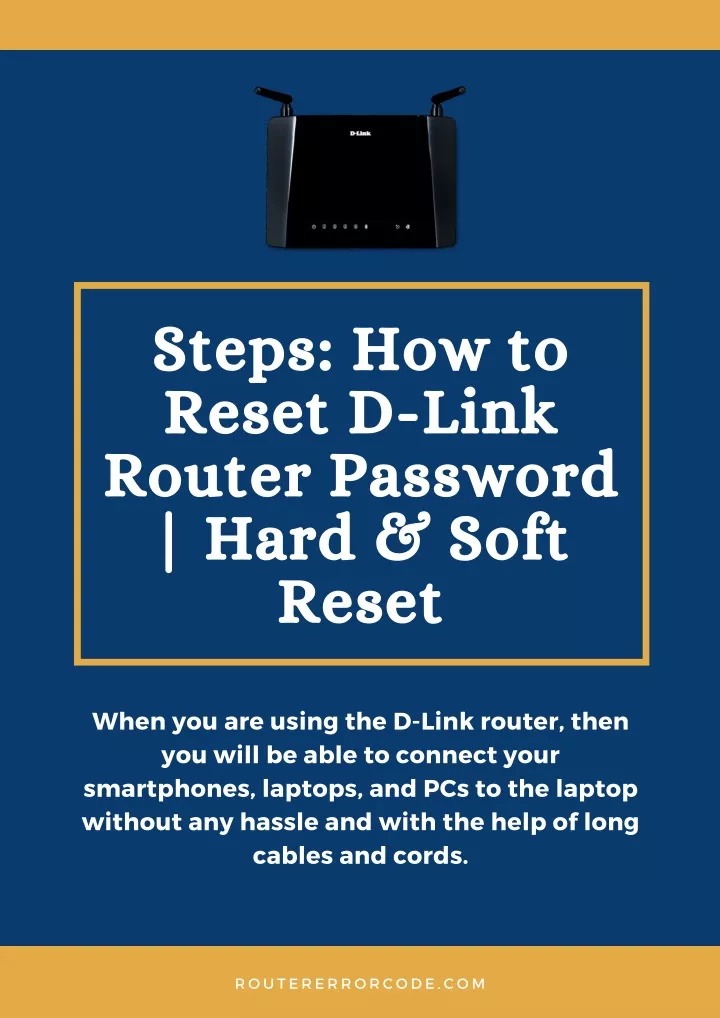 steps how to reset d link router password hard