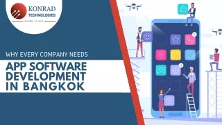 Why Every Company Needs App Software Development In Bangkok