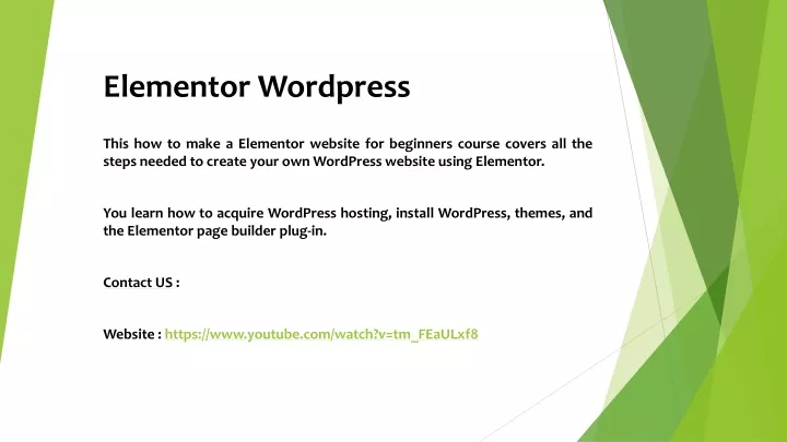 elementor wordpress