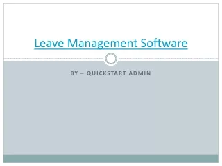 leave management software