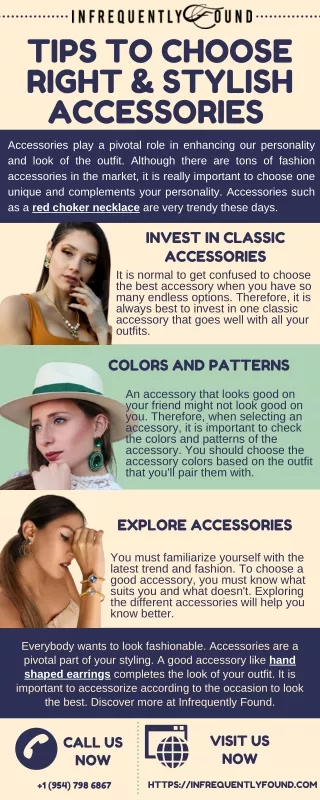 Tips to Choose Right & Stylish Accessories