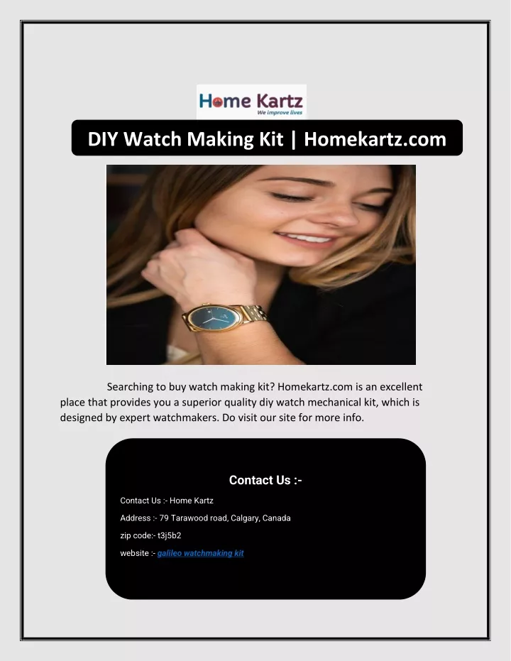 diy watch making kit homekartz com