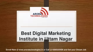 best digital marketing institute in uttam nagar