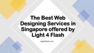 Web Design Services in Singapore- Light4Flash