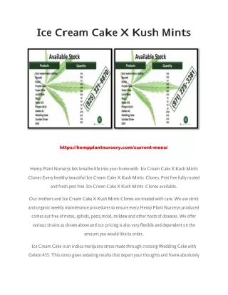 ice cream cak e x k ush mints ice cream