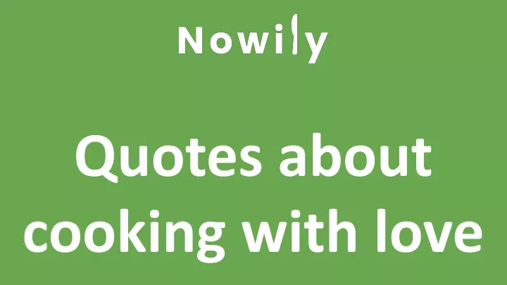 quotes about cooking with love