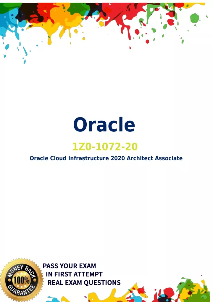 oracle 1z0 1072 20