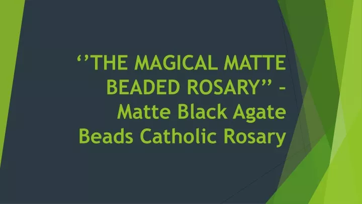 the magical matte beaded rosary matte black agate beads catholic rosary