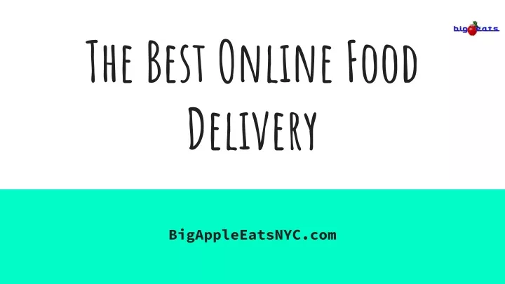 the best online food delivery