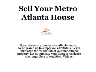 Sell Your Metro Atlanta House | Atlanta Property Solutions
