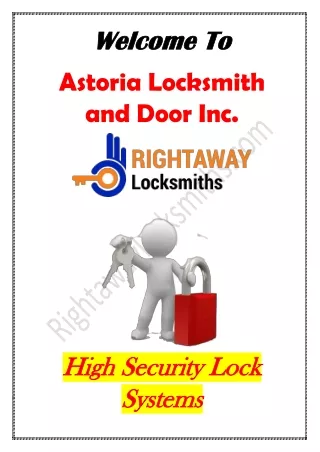 High Security Lock Systems in New York